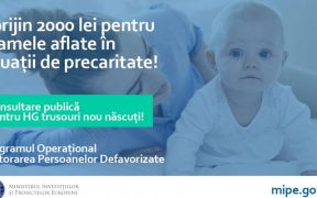Consultare publică privind sprijinirea mamelor cu posibilități materiale reduse