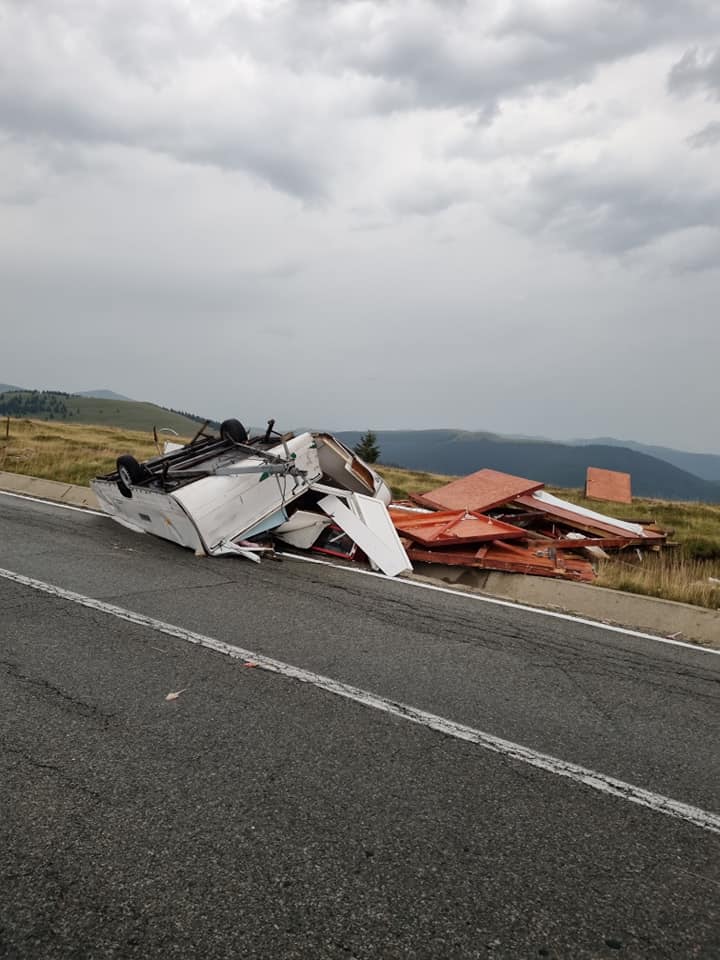 FOTO Codul roșu de vijelie a făcut ravagi pe Transalpina