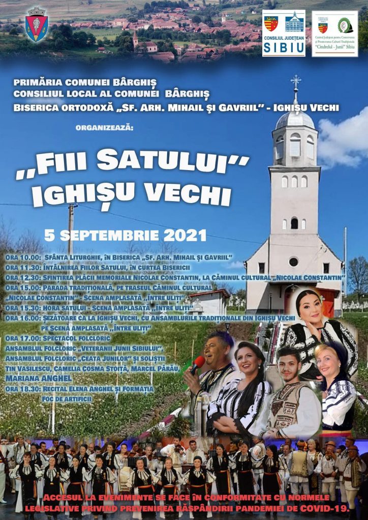 Sărbătorea Fii Satului, ediția 2021 – Duminică la Ighișu Vechi