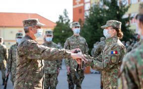 Prima ceremonie militară din viața de cadet, la AFT Sibiu