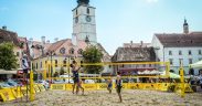 Piața Mică, gazda spectaculosului turneu de beach volley Sibiu Sands
