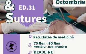 S-a dat startul înscrierii la cea de-a 31-a ediție a workshop-ului Knots&Sutures