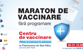 Maraton de vaccinare fără programare, la Sala Thalia