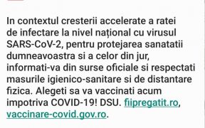 Serviciul Ro- Alert: Alegeți să vă vaccinați acum împotriva COVID-19!