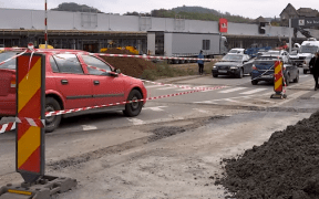 VIDEO Sens giratoriu în dreptul magazinului Kaufland, la Mediaș