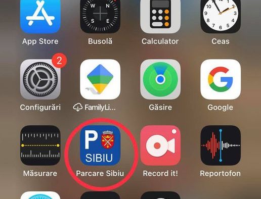 „Aplicația parcare Sibiu” a depășit recent cifra de 40.000 de utilizatori