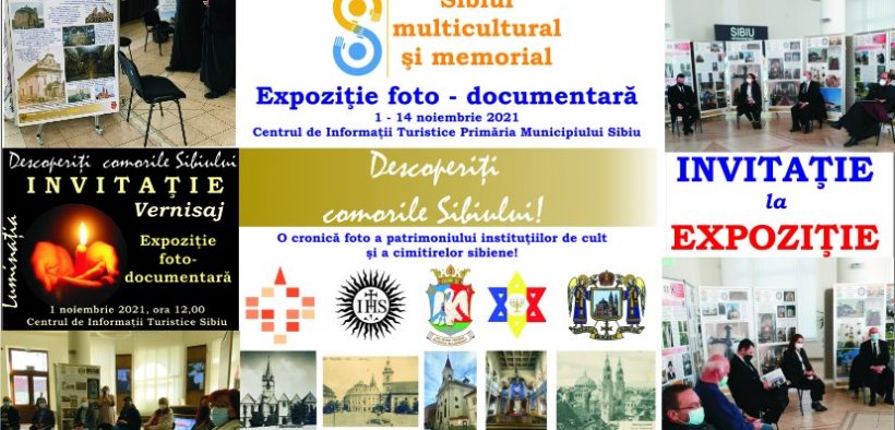 Expoziția foto-documentară „Descoperiți Comorile Sibiului” promovează trecutul bisericilor monumente istorice