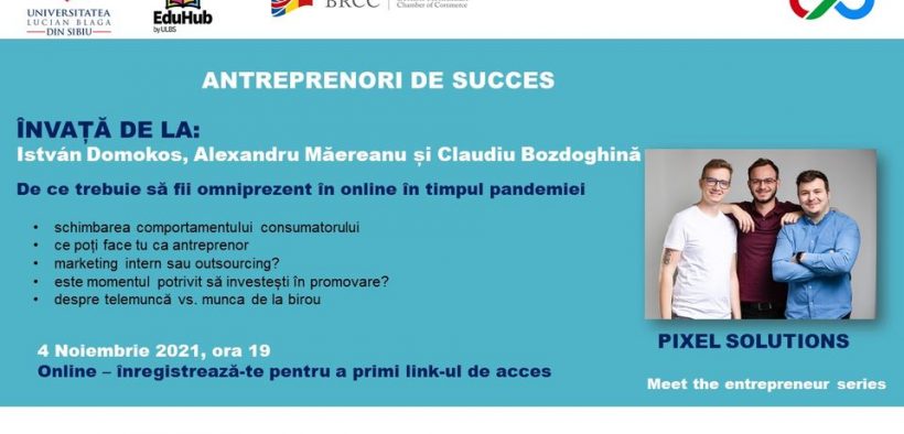Doi absolvenți ai Facultății de Științe Economice, prezenți la Meet the entrepreneur series