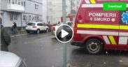 Incendiu izbucnit într-o încăpere dintr-un apartament al unui bloc, situat în municipiul Sibiu
