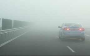 Atenție, șoferi - Vizibilitate redusă din cauza ceții pe A1 Sibiu - Deva