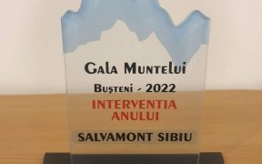 Serviciul Public Județean Salvamont Sibiu a fost nominalizat pentru a primi Trofeul Gala Muntelui categoria Salvamont