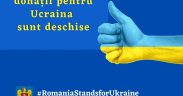 Au fost deschise conturile în scopul colectării donațiilor aferente ajutoarelor umanitare pentru Ucraina