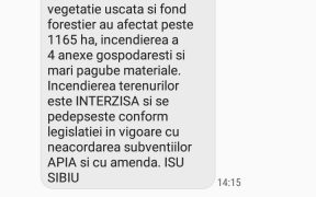 ISU Sibiu a dat un mesaj Ro- Alert despre creșterea alarmantă a numărului de arderile necontrolate de vegetație uscată