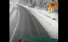 VIDEO- Iarna persistă în centrul țării