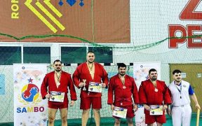 Daniel Natea și unul dintre urmașii săi la sambo, Darius Scheau, au cucerit medaliile de aur și de argint ale Cupei României de la Izvorani