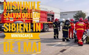 Peste 150 de misiuni de salvare desfășurate de pompierilor sibieni în minivacanța de 1 Mai