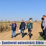 Sorin Grindeanu, împreună cu echipa PSD Sibiu, a vizitat șantierul tronsonului de autostradă Sibiu-Boița, care se apropie de finalizare