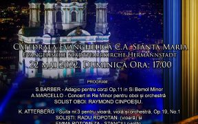 Pavilionul Artiștilor va susține un concert de muzică clasică la Catedrala Evanghelică