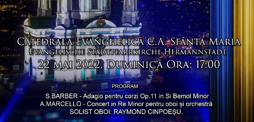 Pavilionul Artiștilor va susține un concert de muzică clasică la Catedrala Evanghelică