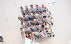Dansatorii reprezentanți ai TNRS, la repetițiile pentru premiera spectacolului final al People Power Partnership