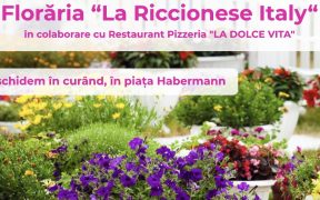 Nou în Sibiu! Florăria ”La Riccionese Italy”, în colaborare cu Restaurant Pizzeria ”La Dolce Vita”