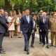 Președintele Klaus Iohannis a depus o coroană la Cimitirul Eroilor din Sibiu