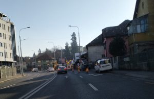 Ploile au ciuruit străzile Sibiului
