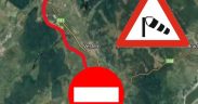 Autostrada Sibiu - Boița a fost închisă. Vântul face ravagii.
