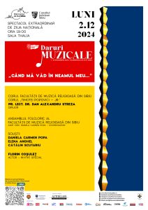 Filarmonica Sibiu marchează Ziua Națională cu muzică românească